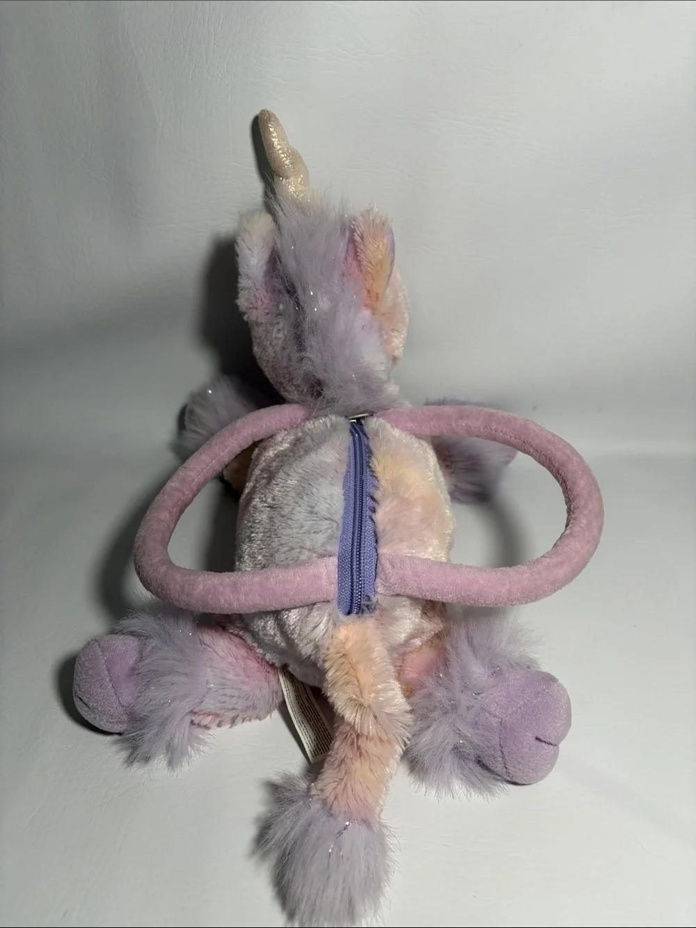 Vintage Rare Toys R US Y2K Animal Alley Pink White Unicorn 13” Plush Darla